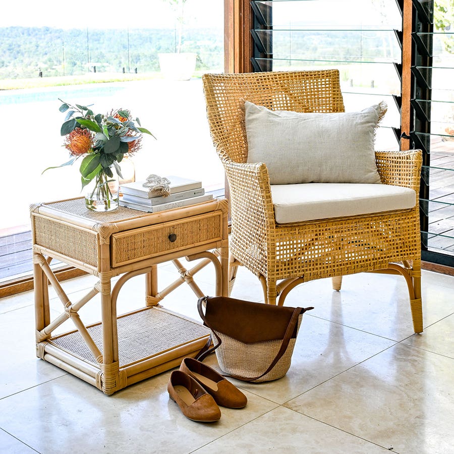 Mayan Rattan Occasional Chair