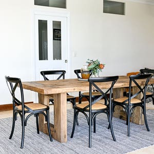 Mirage Cross Back Dining Chair Black