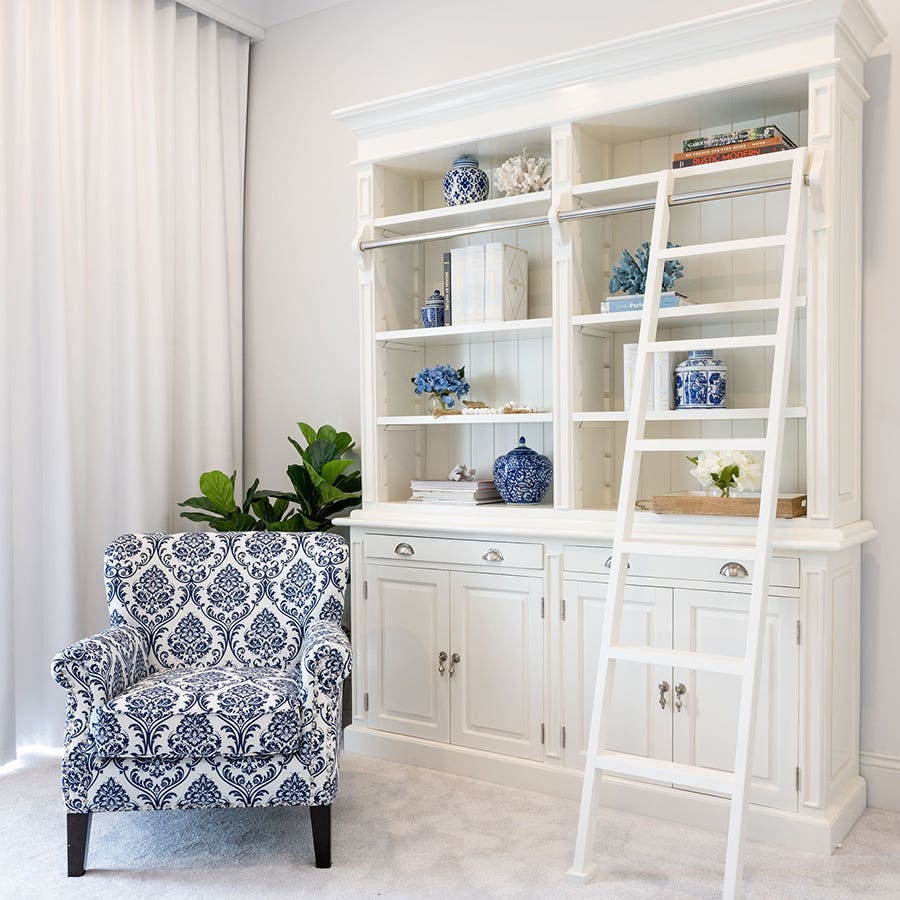 Hamptons 2 Bay White Library