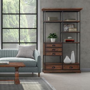 Houston Bookcase 5 drawers