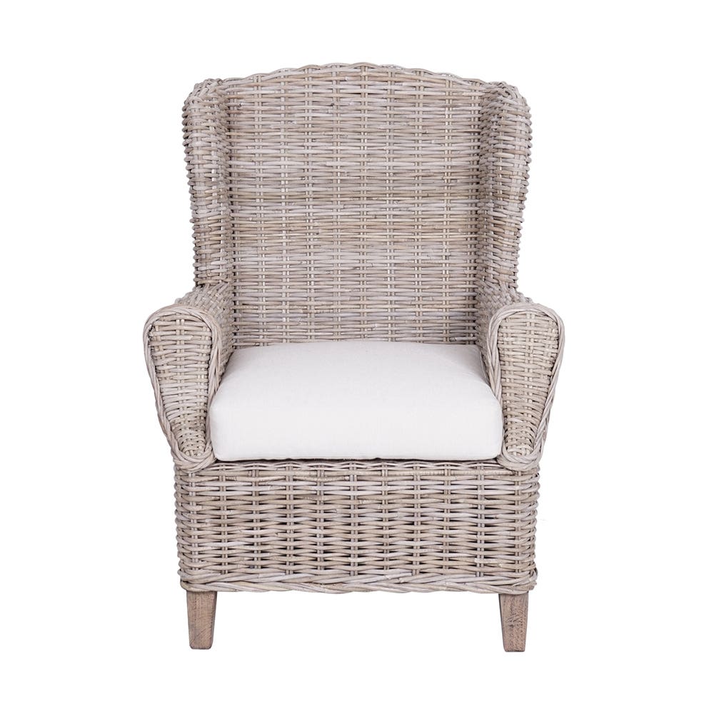 Koa Wingback Arm Chair