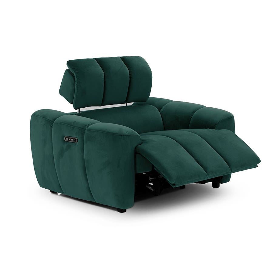 Fleetwood Single Recliner Green Velvet