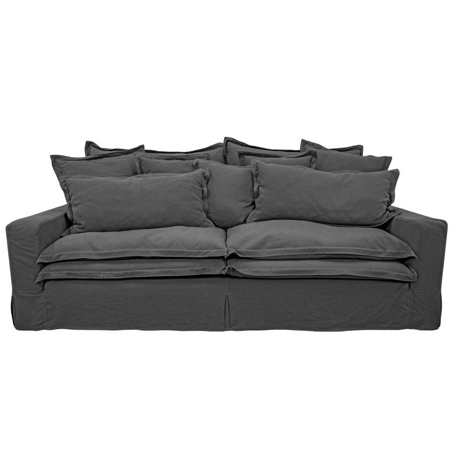Nuvola 3 Seater Fabric Lounge Grey