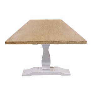 Clementine 2.4m Dining Table Refectory Base Two Toned
