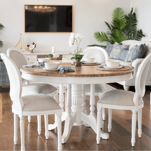 French Balloon Dining Chair White