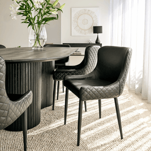 Infinity Black PU Dining Chair