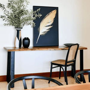 Theodore Black Rattan Dining Chair
