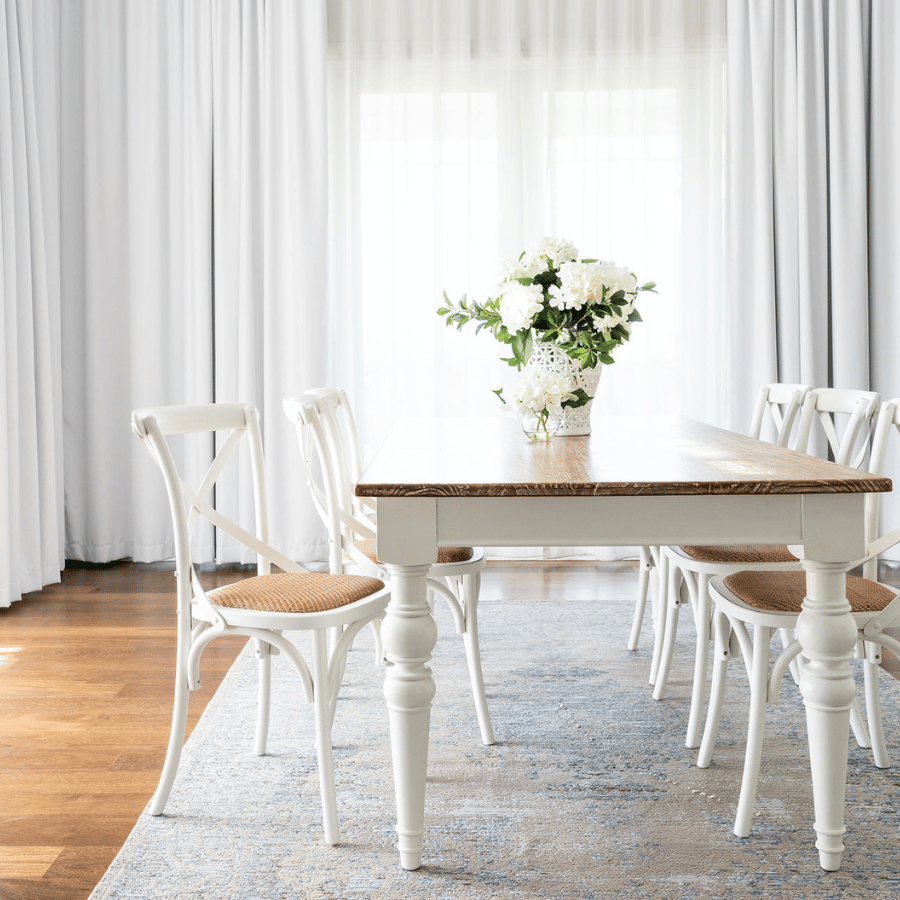 Mirage Cross Back Dining Chair White